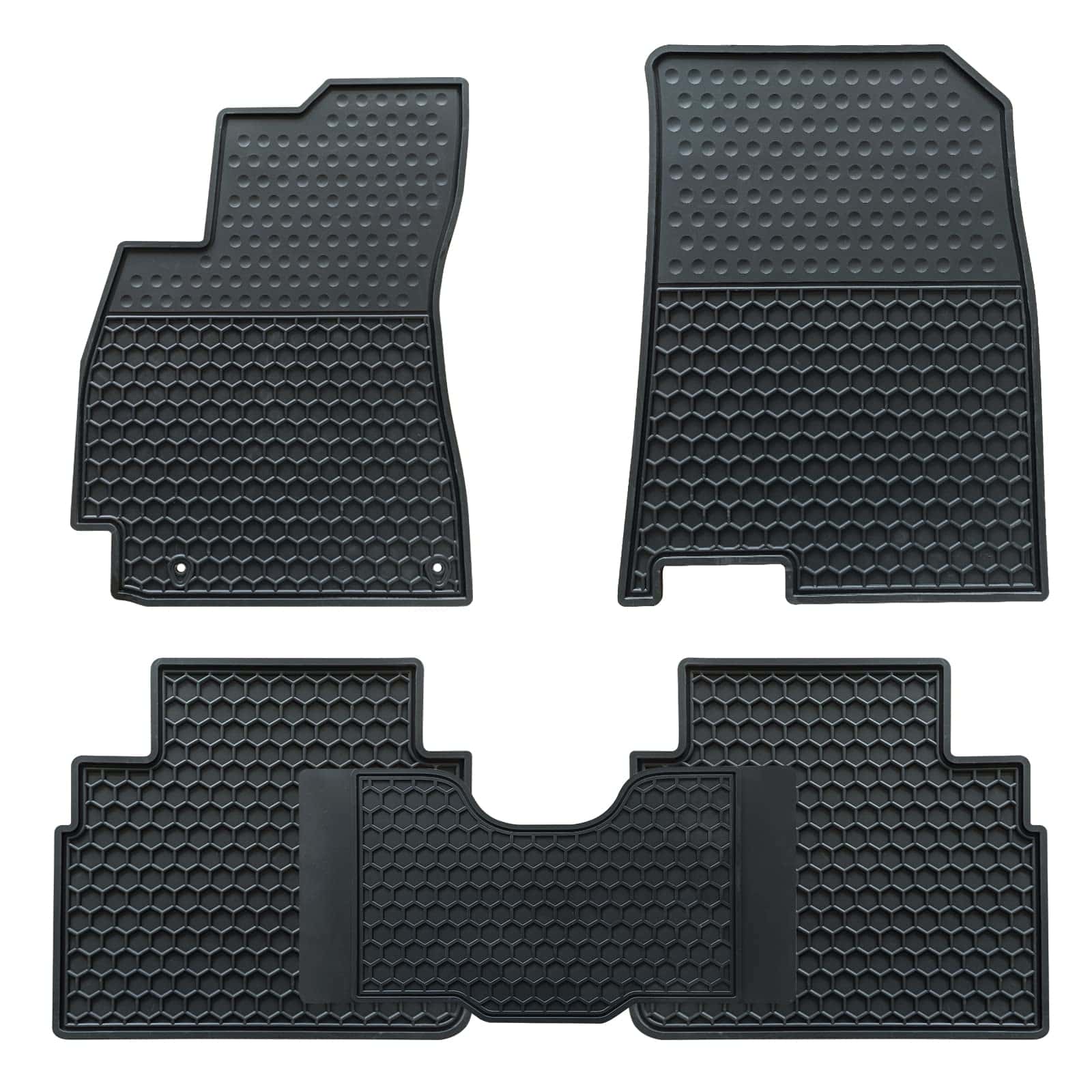 Tapetes para piso de automóvil Megiteller -Negro