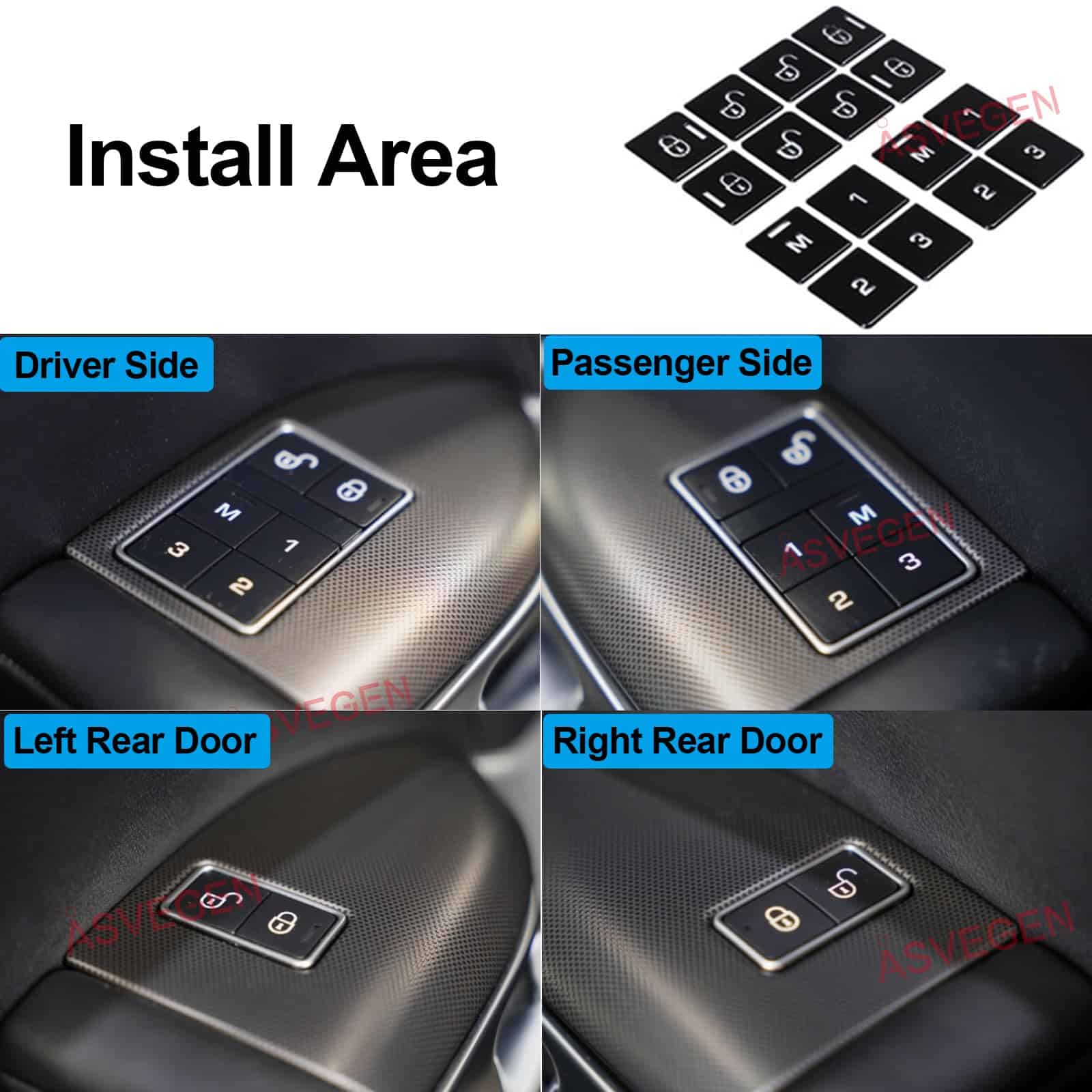 Conjunto de Interruptores Maestros de Ventana para Land - Imagen 6