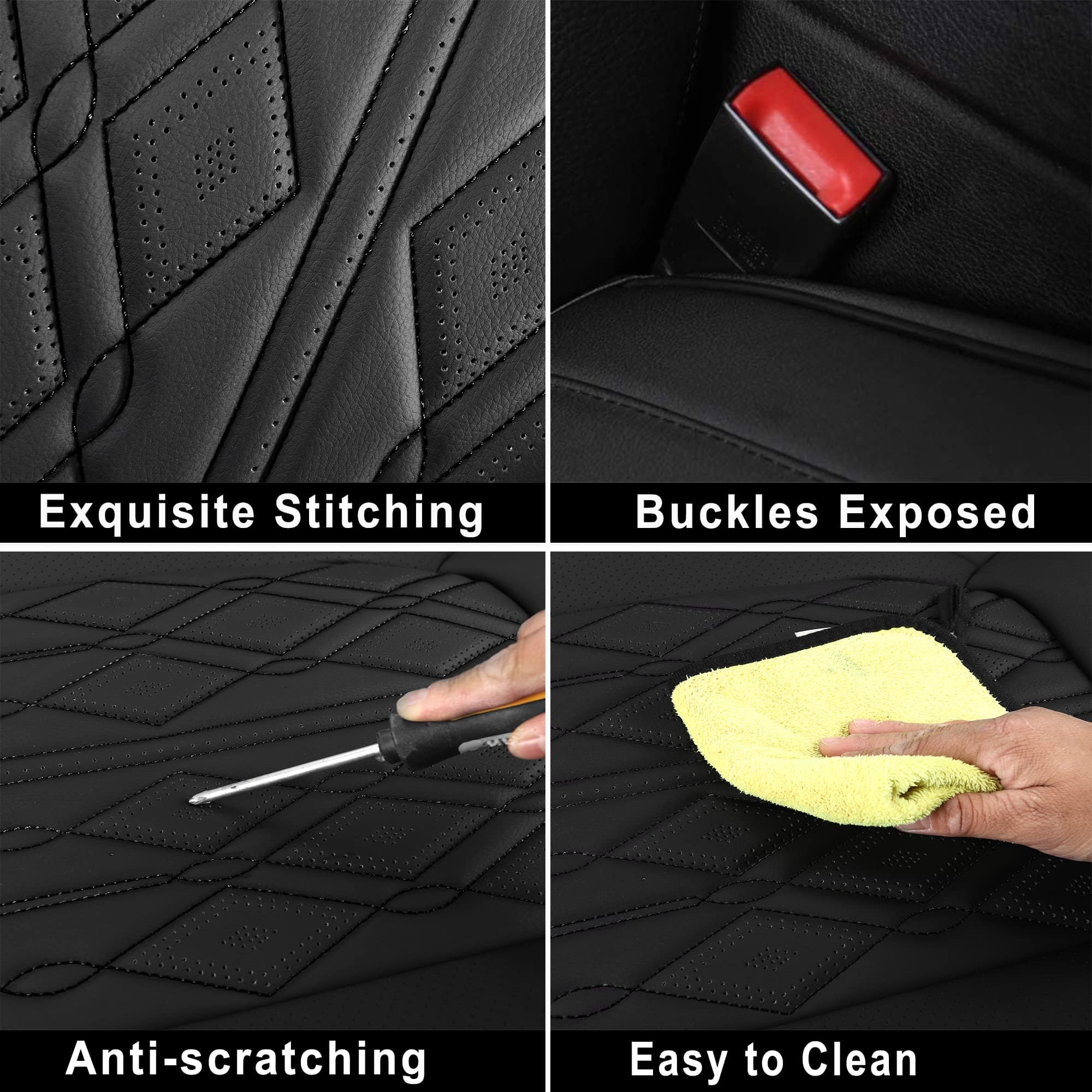 Fundas de Asiento para Coche Huidasource Juego Completo, - Imagen 6