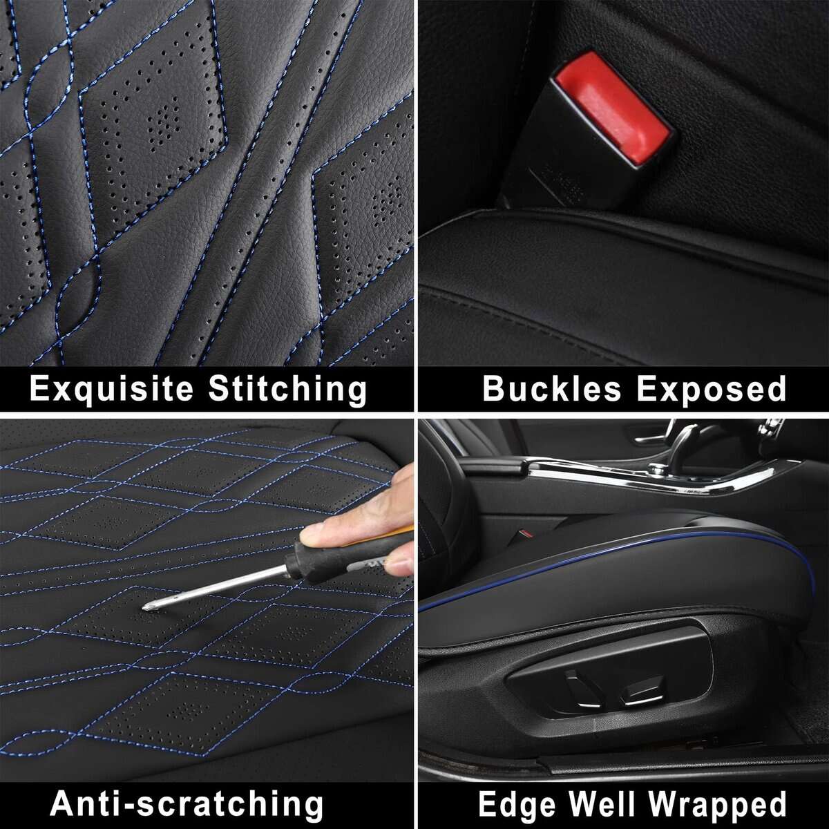 Cubiertas para Asientos de Coche, Juego Completo, Fundas de - Imagen 6