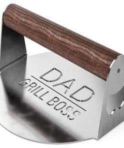 Prensa de hamburguesas de acero inoxidable GALVANOX para la