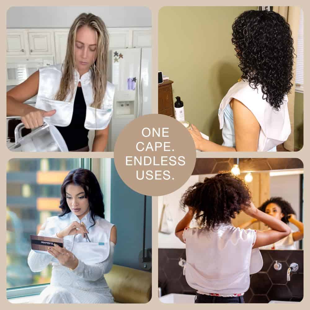 Capa de Pelo y Maquillaje MONII - Blanco (M/L) | Absorbente - Imagen 7