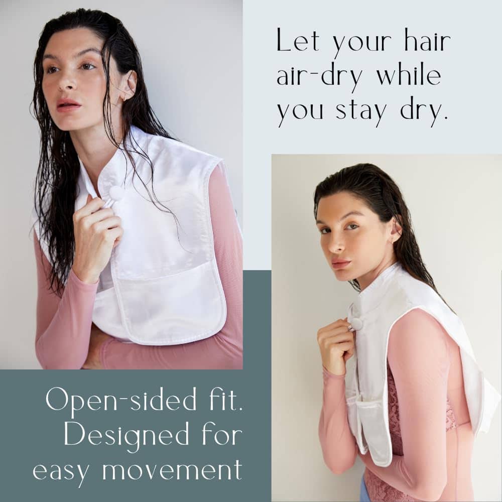 Capa de Pelo y Maquillaje MONII - Blanco (M/L) | Absorbente - Imagen 4