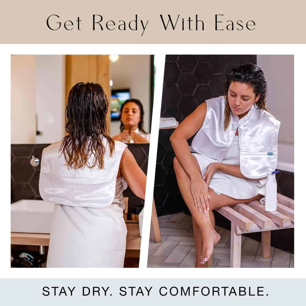 Capa de Pelo y Maquillaje MONII - Blanco (M/L) | Absorbente - Imagen 3