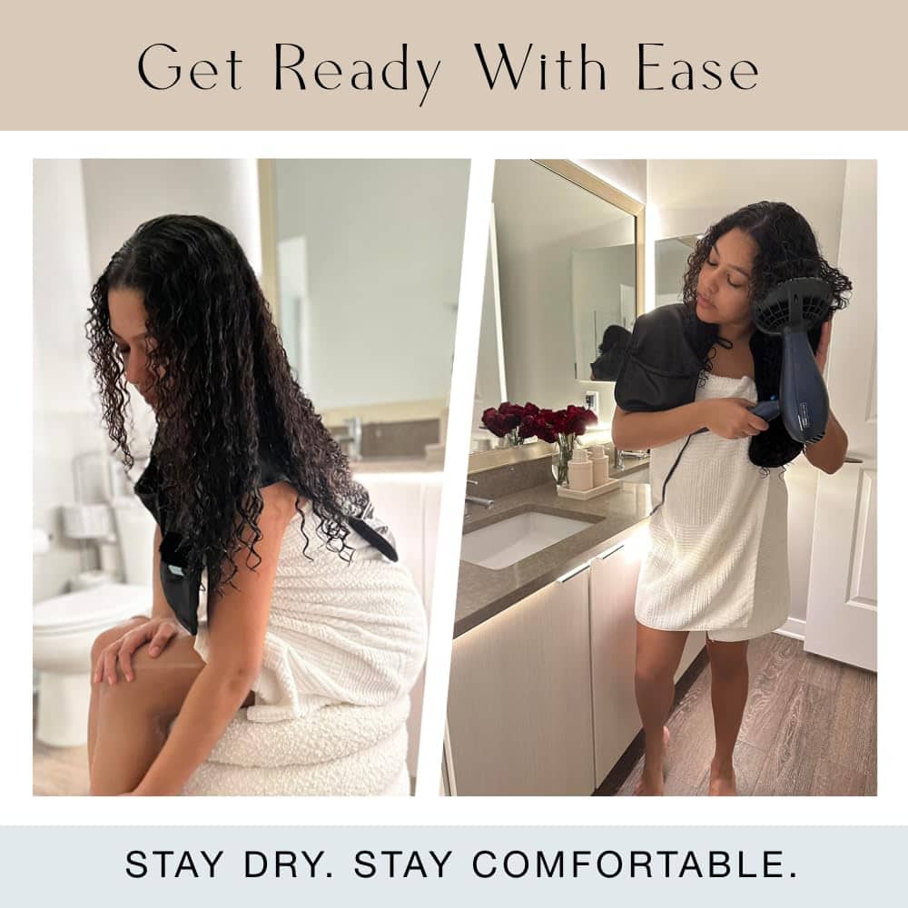 Capa de Peluquería y Maquillaje MONII - Negro (M/L) | - Imagen 3