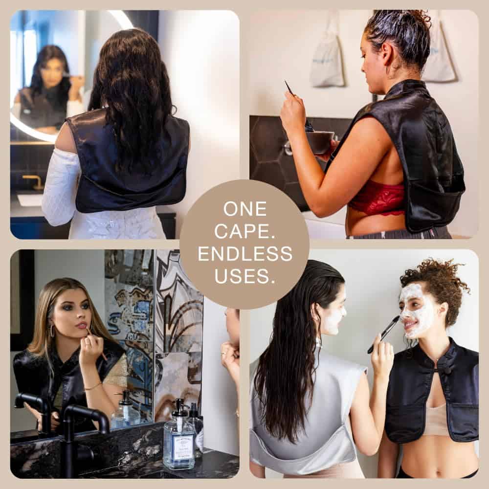 Capa de Peluquería y Maquillaje MONII - Negro (M/L) | - Imagen 7