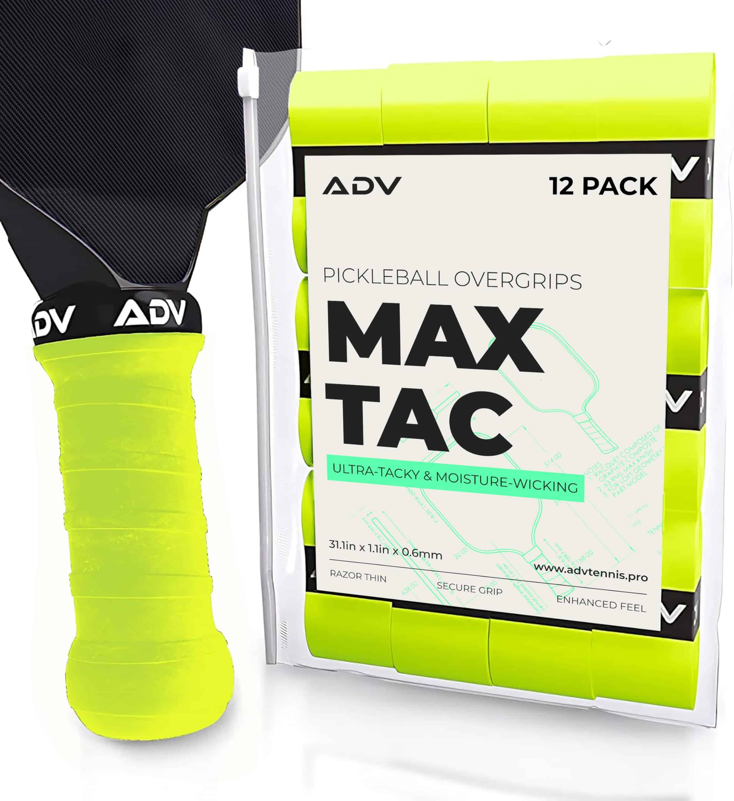 ADV MaxTac Tacky Pickleball Overgrip - 6 & 12-Pack - Cinta