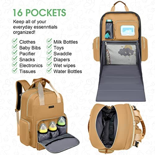 Mochila para Pañales WITSTEP con -Khaki - Imagen 4