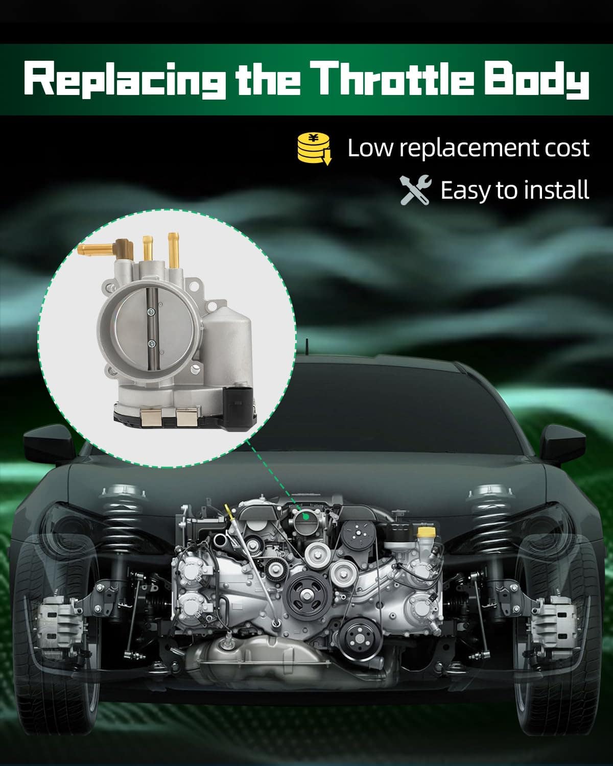 Cuerpo de acelerador eléctrico SCITOO para Audi A4 Quattro, - Imagen 5