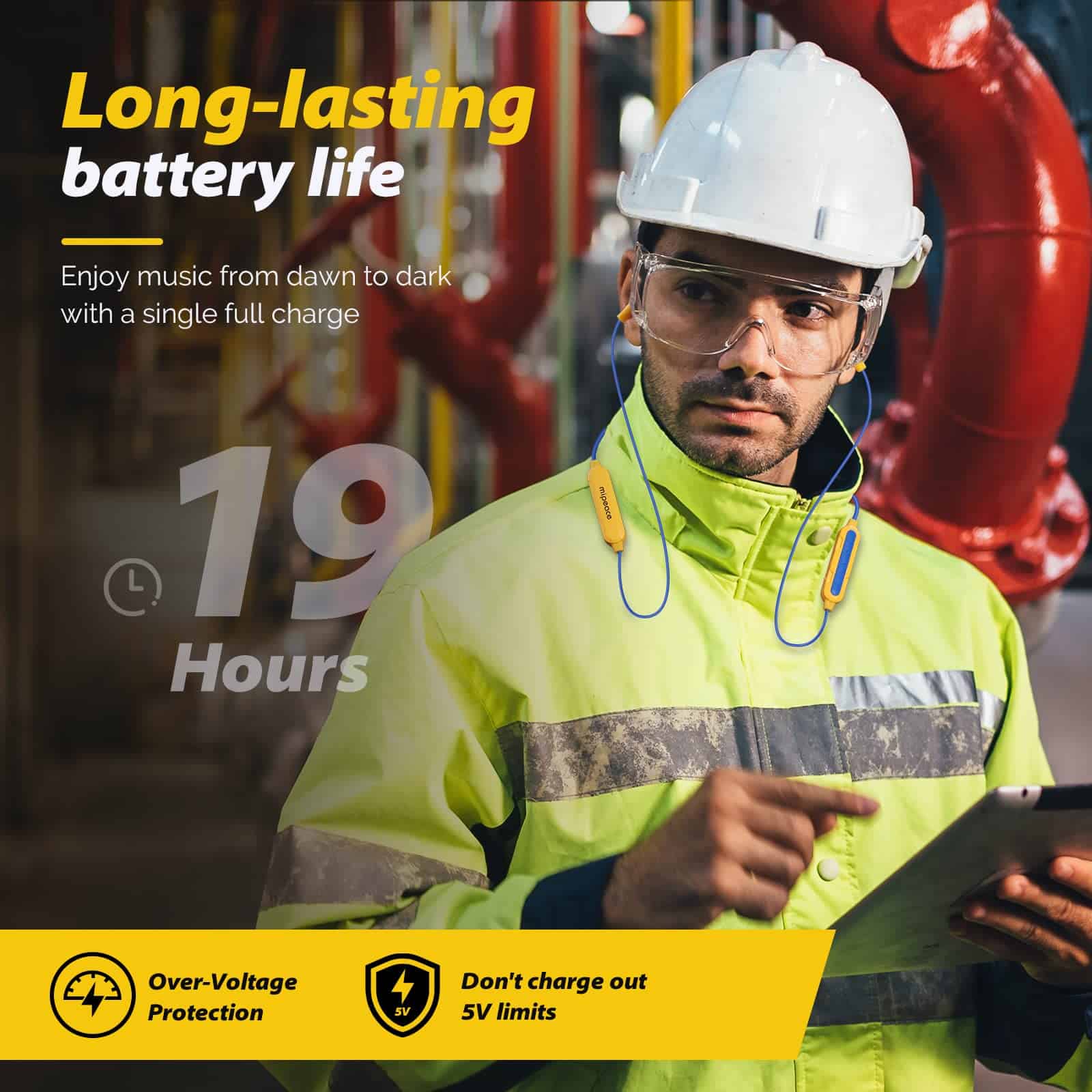 Auriculares Bluetooth MIPEACE para Trabajo, Audífonos - Imagen 6