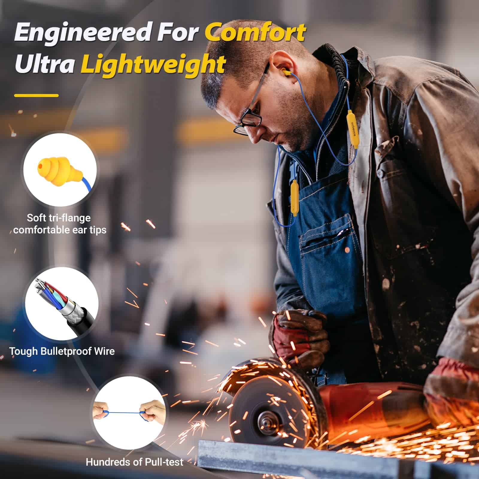 Auriculares Bluetooth MIPEACE para Trabajo, Audífonos - Imagen 5