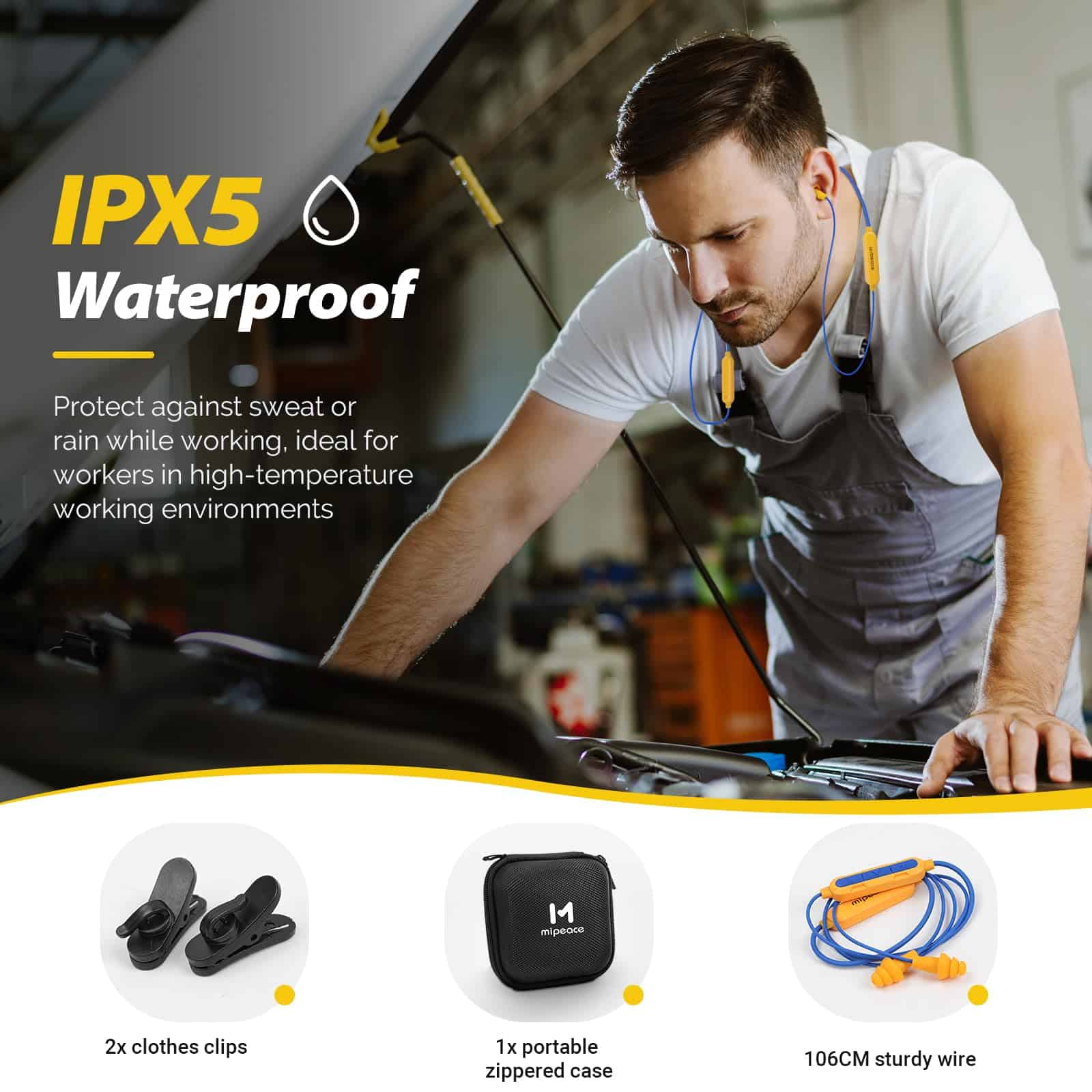 Auriculares Bluetooth MIPEACE para Trabajo, Audífonos - Imagen 8