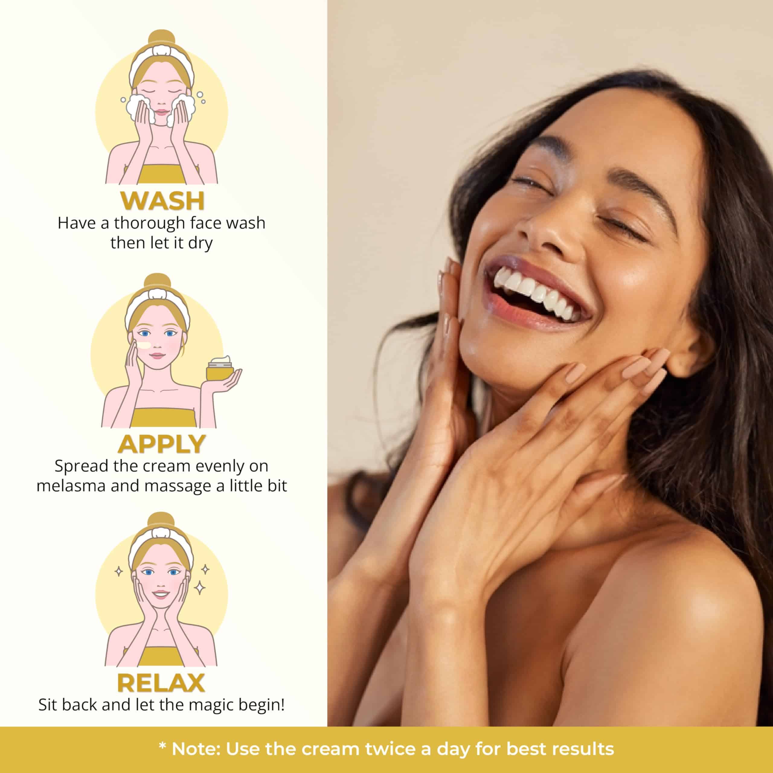 Crema ABERA Kasumi Melasma, Removedor de Manchas Oscuras - Imagen 9