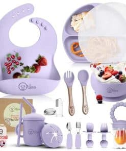 Set de Alimentación para Bebés de 17 Piezas de Silicona
