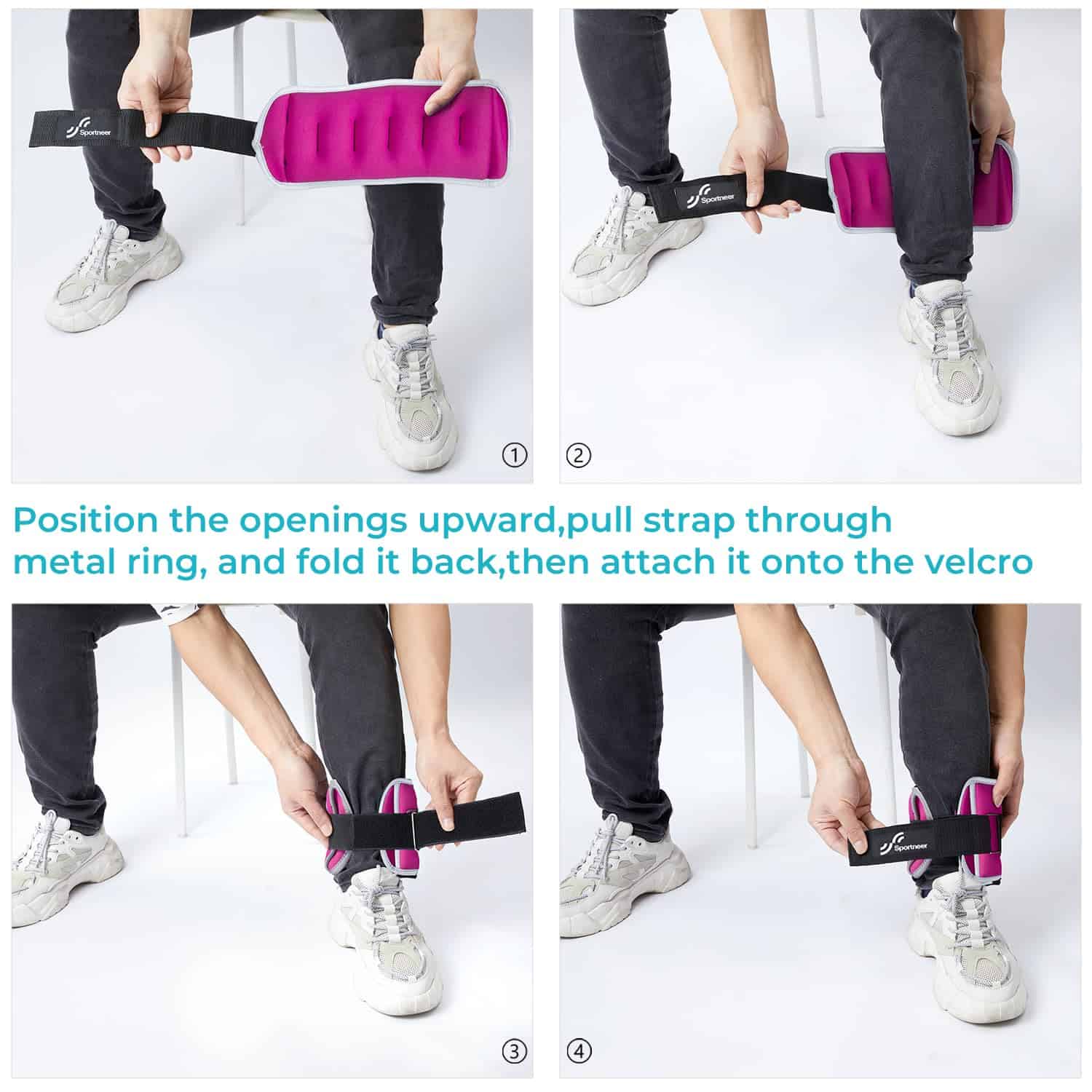 Pesas para Tobillo y Muñeca Sportneer - Par de 0.5/1/2/3/5 - Imagen 8