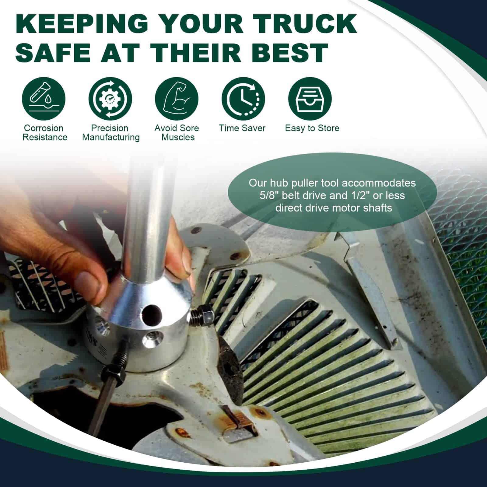 UP-1 Ultimate Hub Fan Blade Blower Wheel Puller Perfecto - Imagen 3