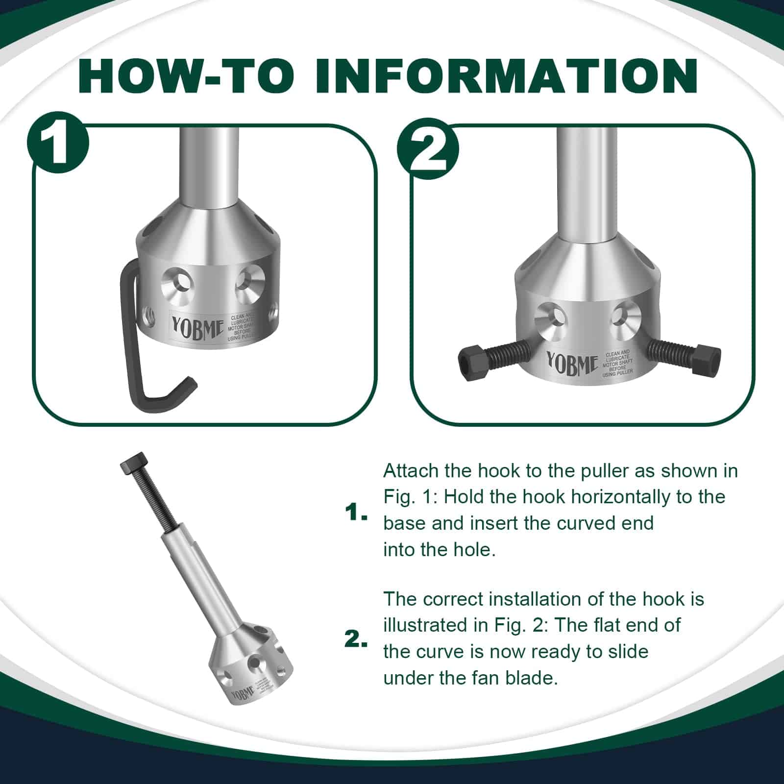 UP-1 Ultimate Hub Fan Blade Blower Wheel Puller Perfecto - Imagen 6
