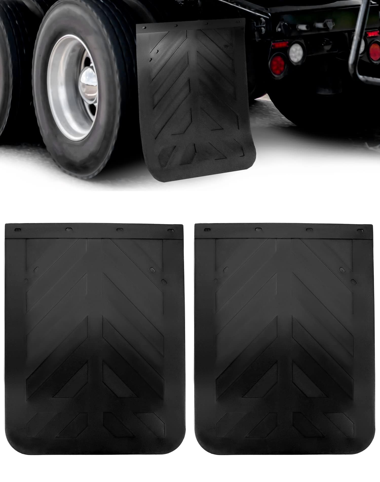 QWORK Deflectores de Salpicaduras de Goma para Camiones