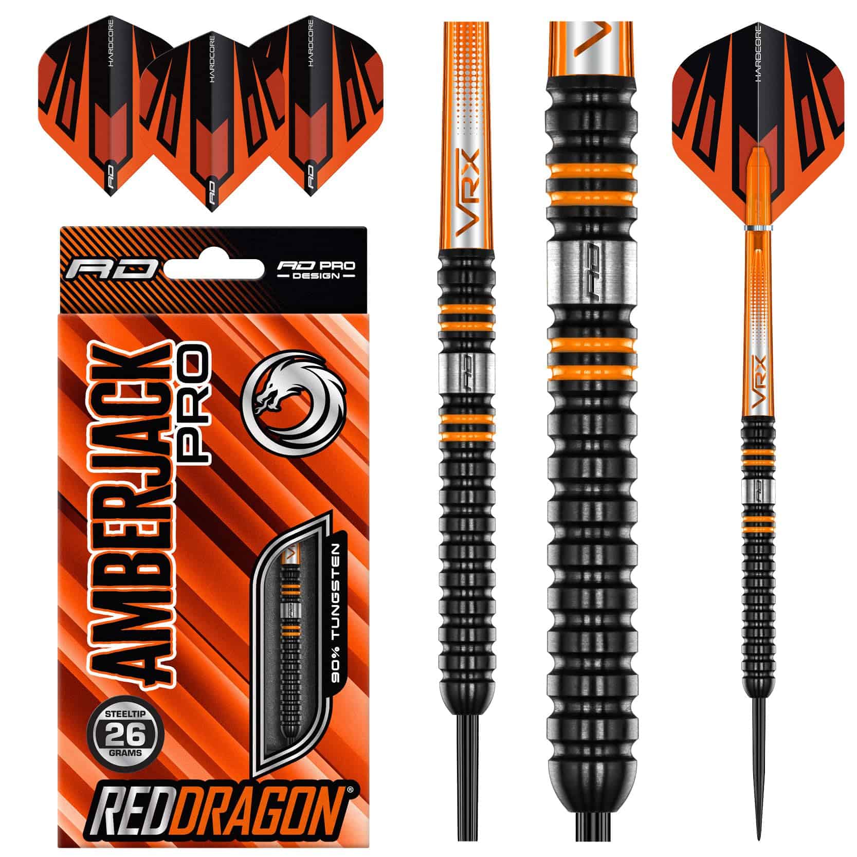 Set de Dardos Red Dragon Amberjack Pro 1 26 Gramos de