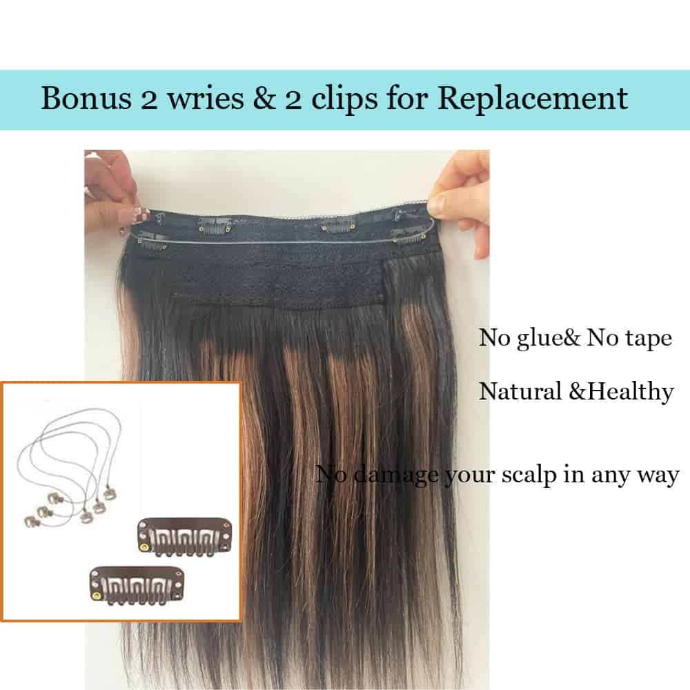 Extensiones de Cabello en Alambre degradado marrón, - Imagen 4