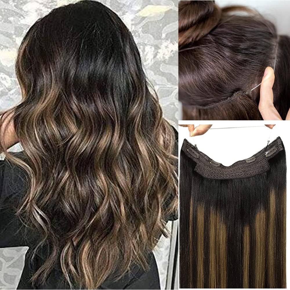 Extensiones de Cabello en Alambre degradado marrón, - Imagen 7