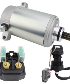 Motor de Arranque y Relé de Solenoide y -Plateado