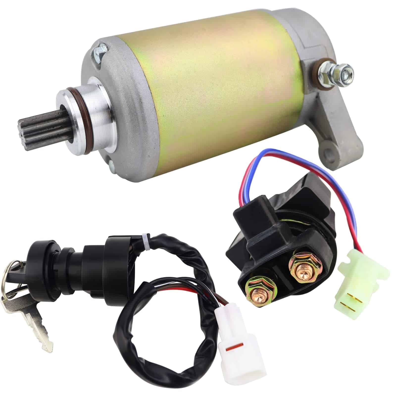 Motor de Arranque STABSOLI & Relé de Solenoide & -Silver