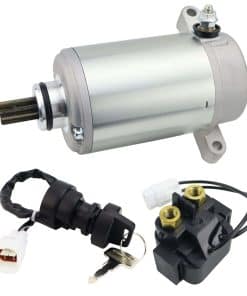 Motor de Arranque y Relé de Solenoide y -Plata