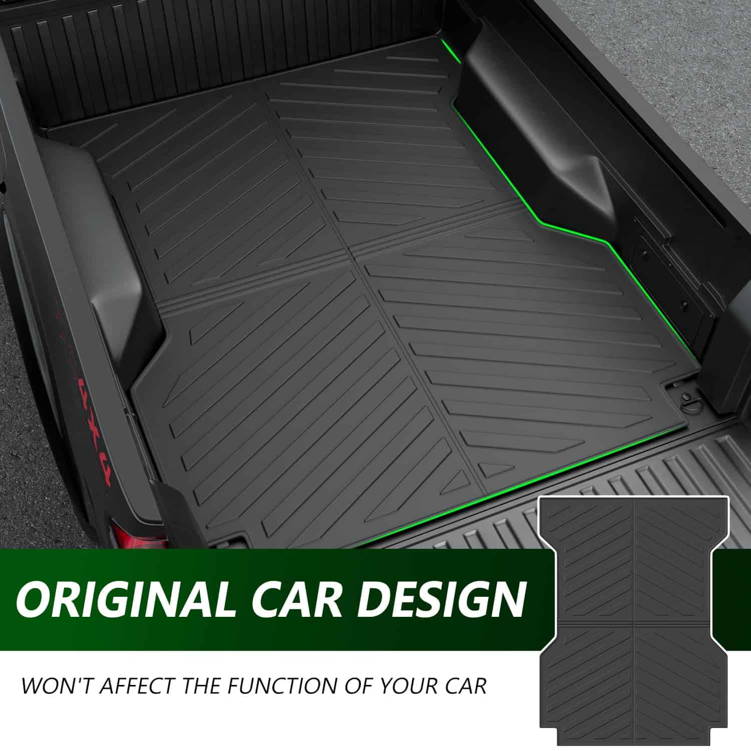 xipoqix 6FT Bed Mat Compatible con Toyota Tacoma 2005-2023 - Imagen 3