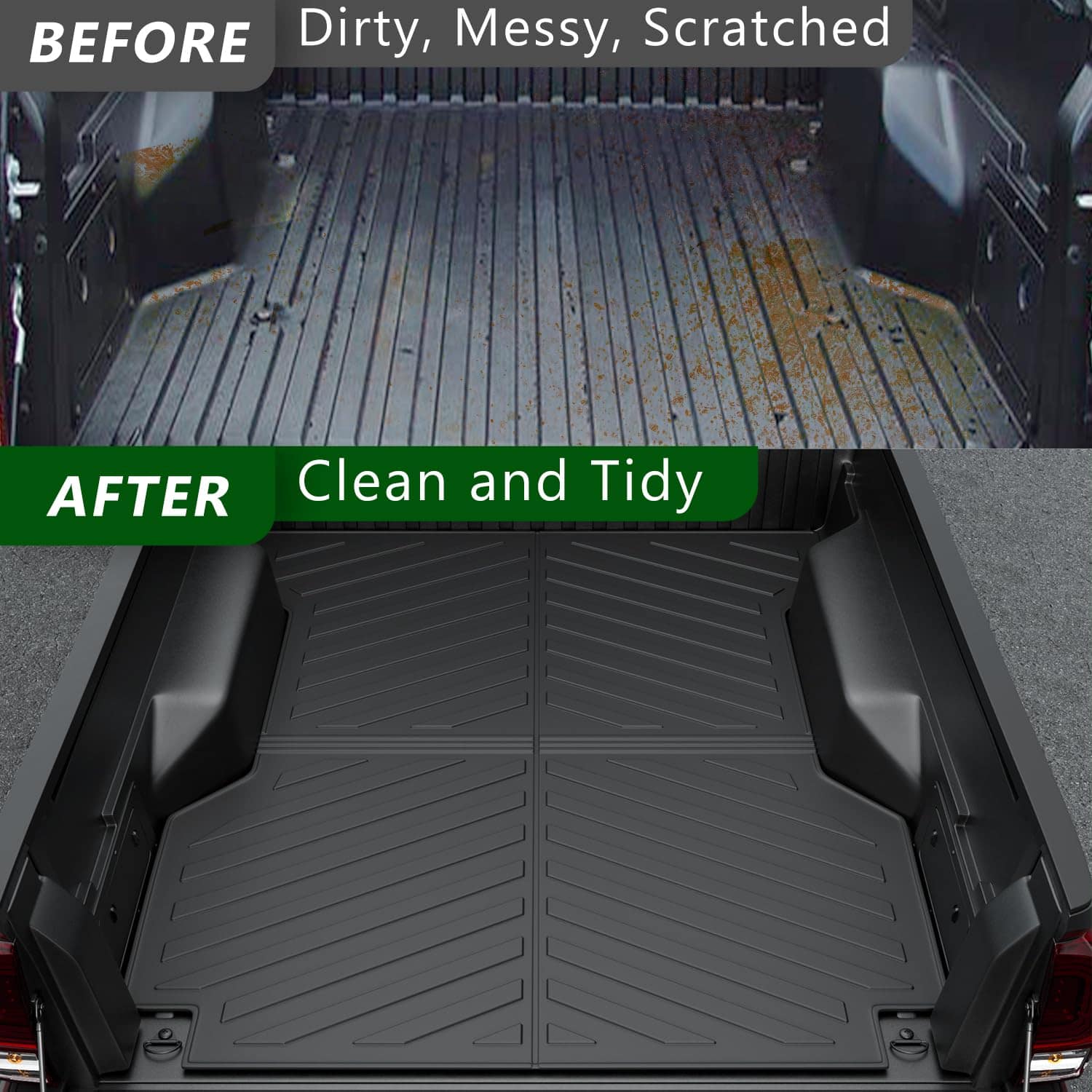 xipoqix 6FT Bed Mat Compatible con Toyota Tacoma 2005-2023 - Imagen 4