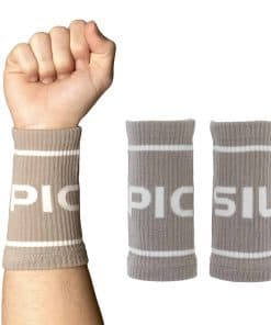 PICSIL Muñequeras de Algodón, Absorbentes y Elásticas,