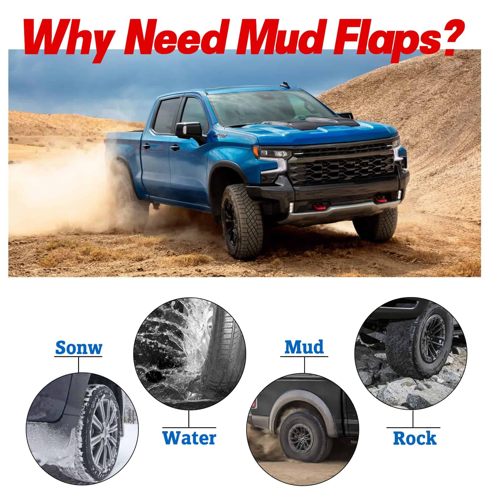 BDFHYK Juego de 4 guardabarros para salpicaduras delanteros - Imagen 3