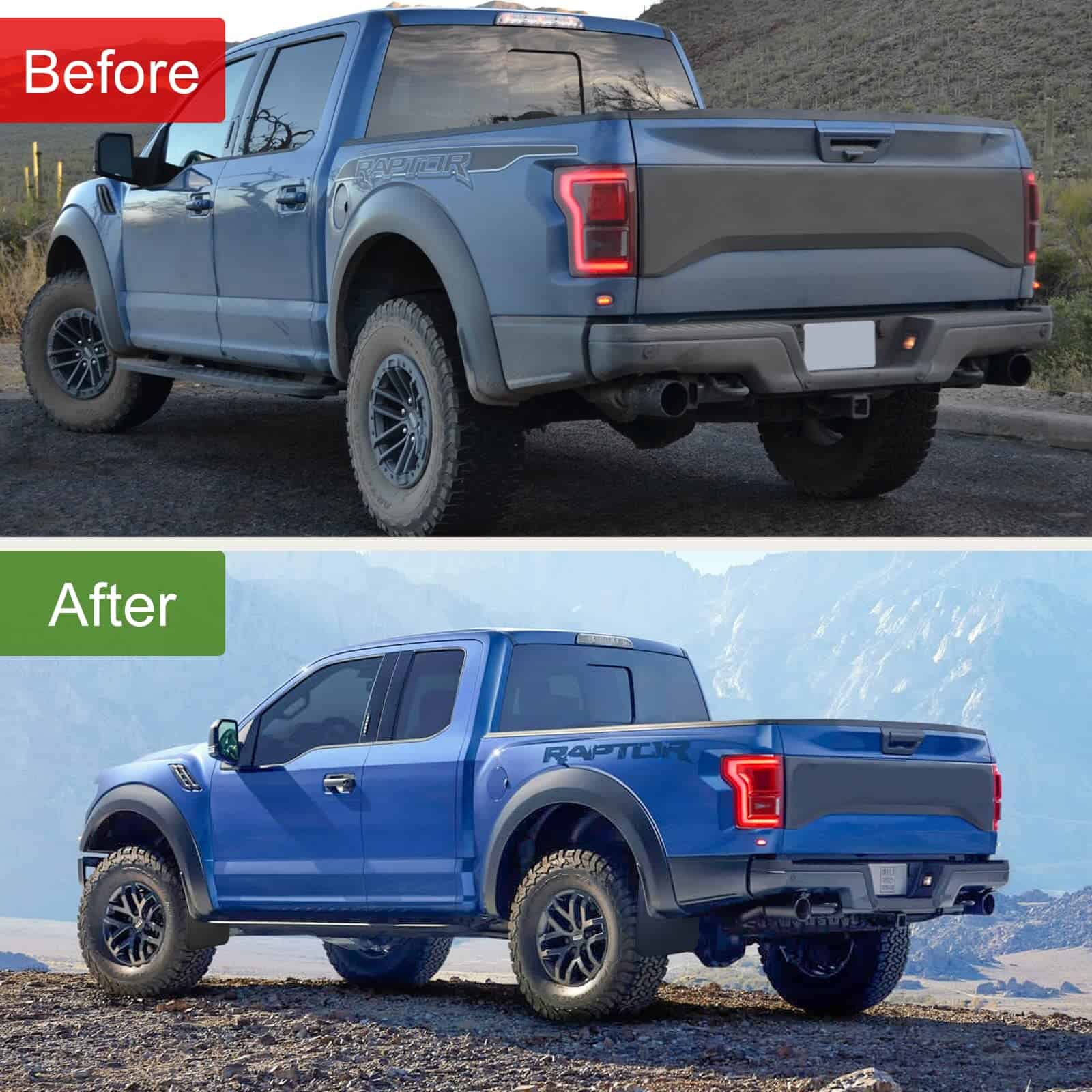 BDFHYK Juego de 4 guardabarros para salpicaduras delanteros - Imagen 5