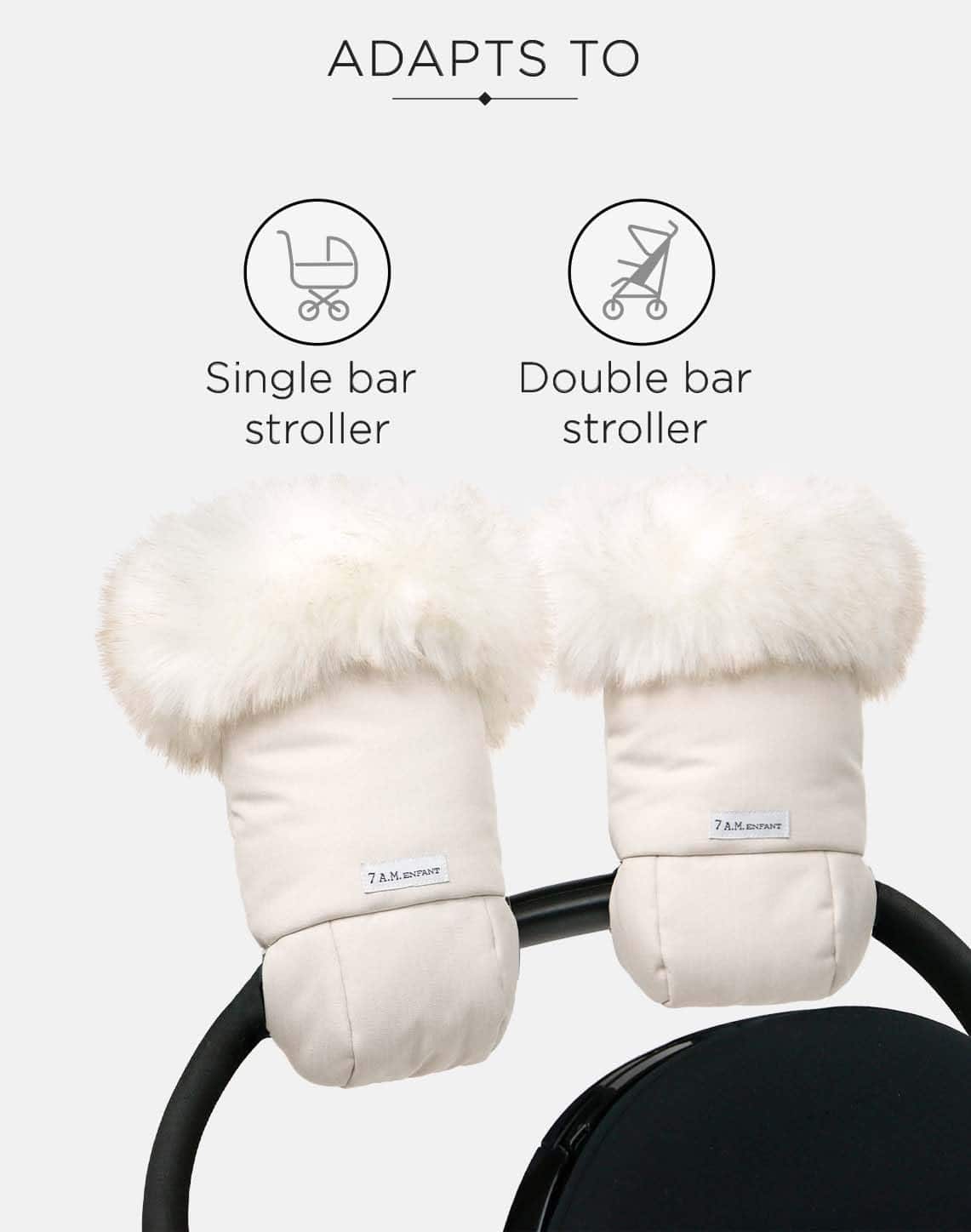 Guantes Stroller Warmmuffs de 7AM Enfant - Mitones - Imagen 6