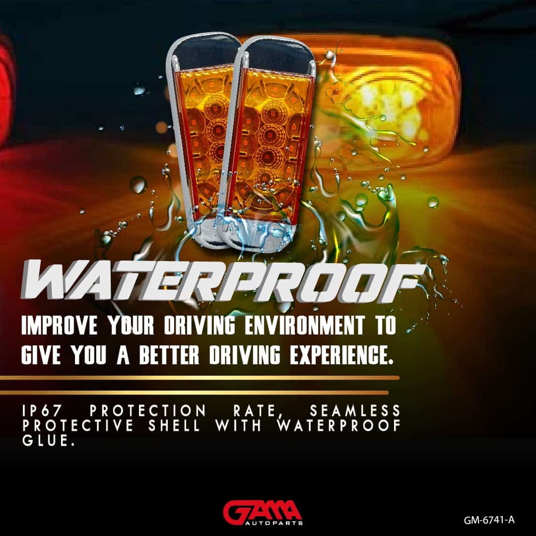 GAMA 5x Luz de Marcador LED Lateral de Remolque Ámbar, 4x2 - Imagen 7