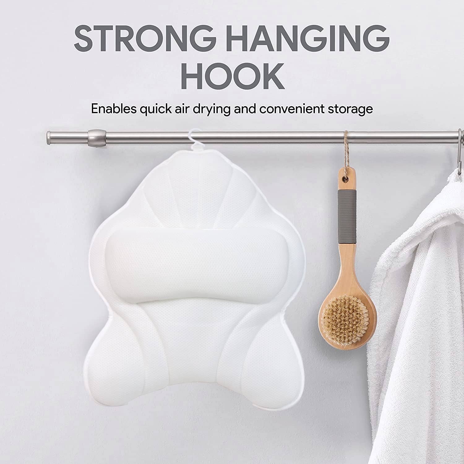 Almohada de Baño Poemland Extra Gruesa y Grande con Soporte - Imagen 5