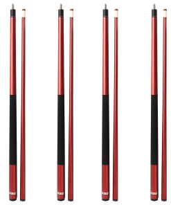 Juego de 4 Palos de Billar de Fibra de Vidrio Compuesto de