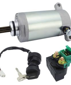 Motor de Arranque y Relé de Solenoide y -Plata