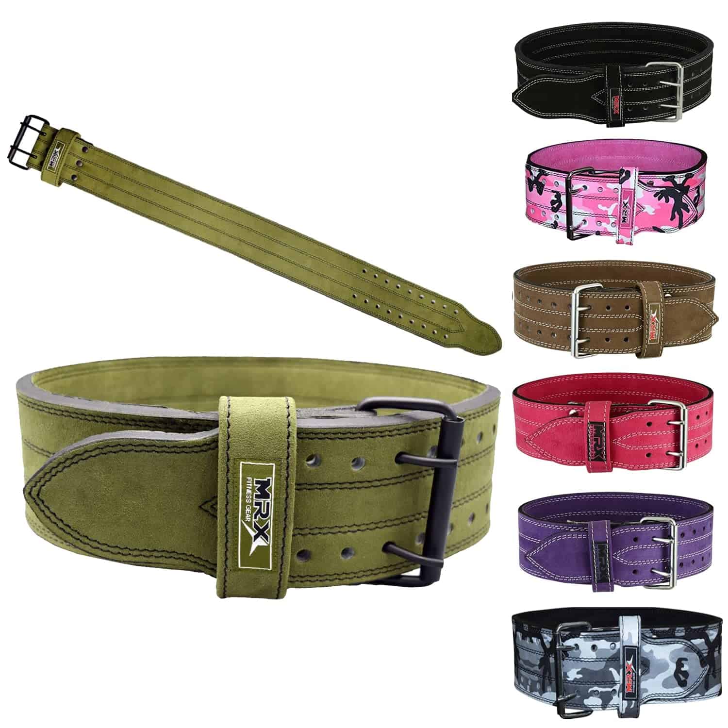 Cinturón de Cuero MRX Powerlifting 4" Ancho 10mm de Grosor