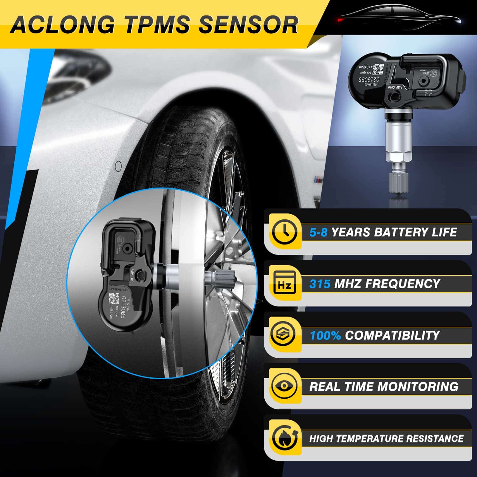 Sensor de presión de neumáticos TPMS adecuado para Toyota - Imagen 5