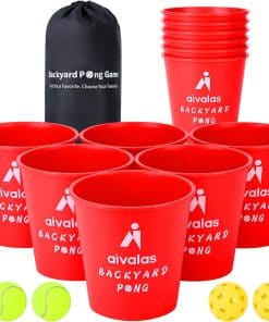 Aivalas Yard Pong Juegos al Aire Libre, Set de Juegos
