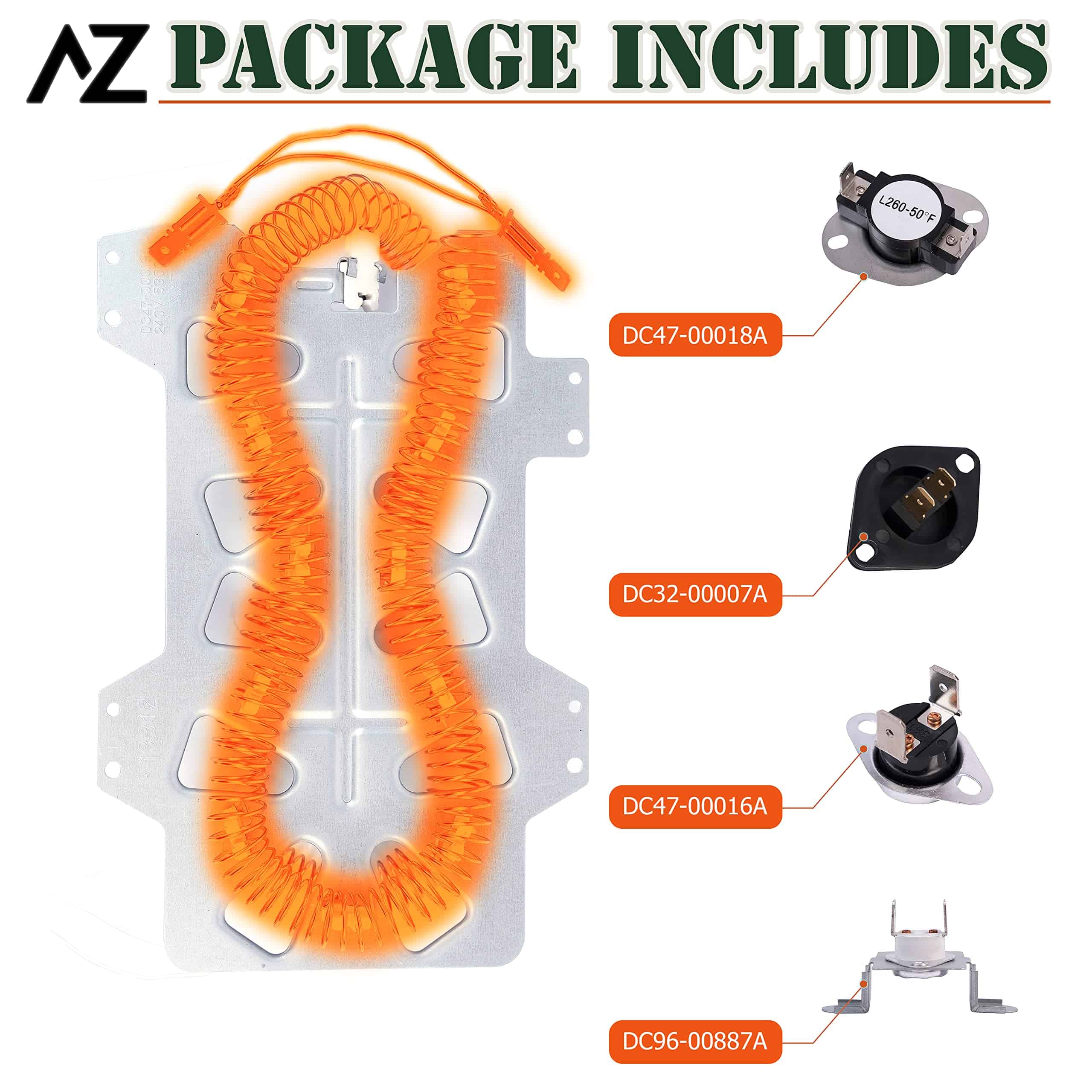 Elemento Calefactor para Secadora para Samsung Reemplaza - Imagen 4