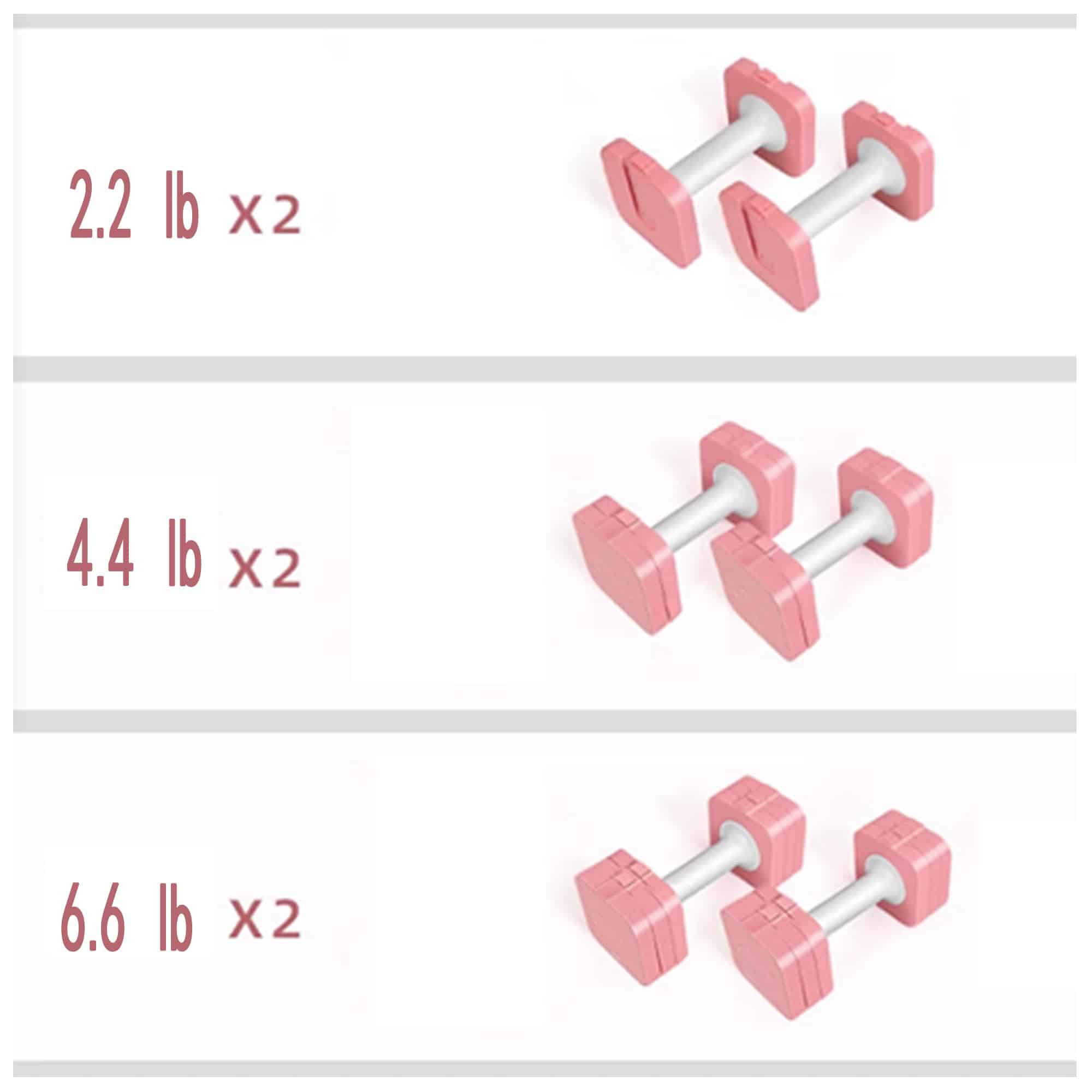 Set de 2 Pesas Ajustables Inteligentes para Mujeres (Gris) - Imagen 5