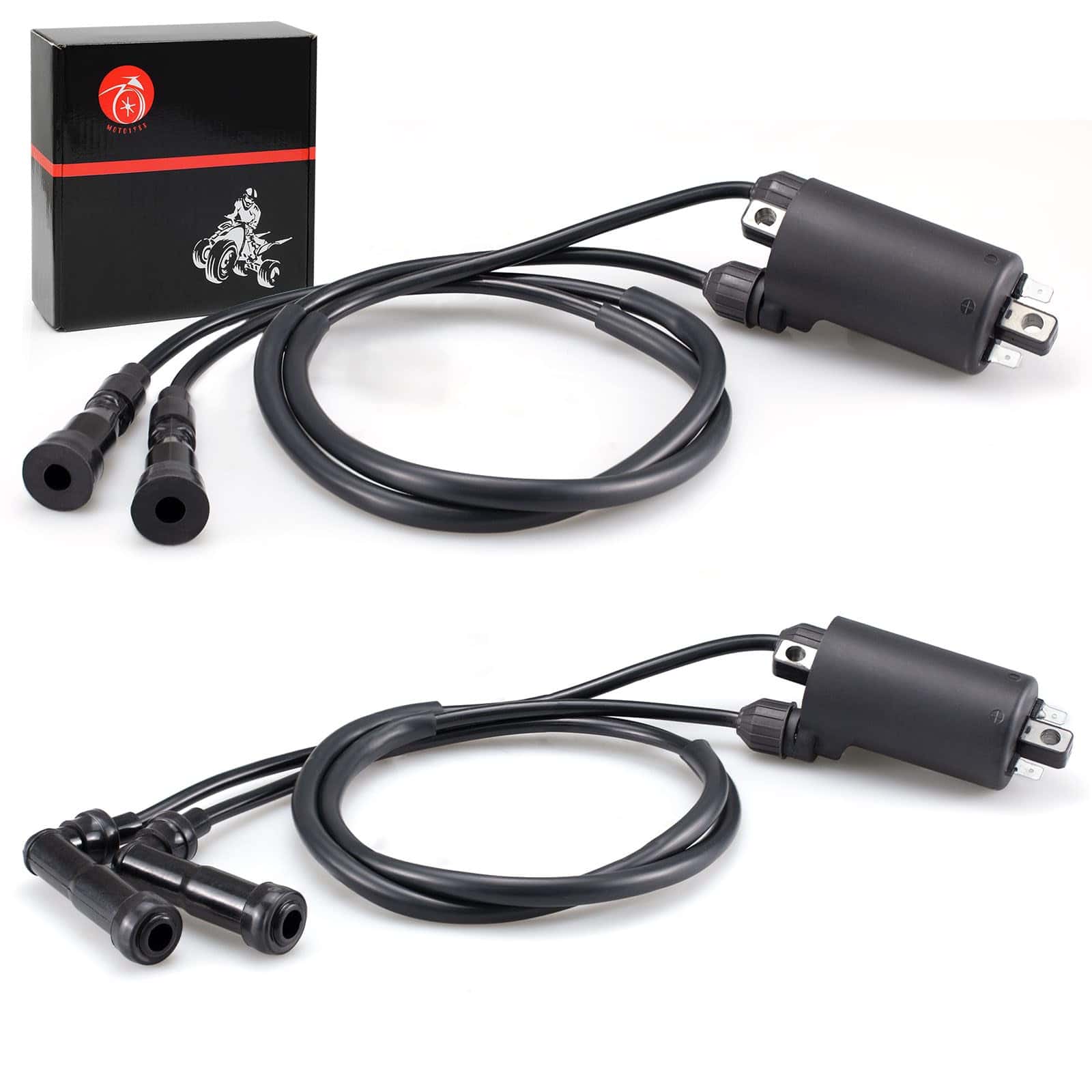 Set de 2 Bobinas de Encendido & Tapas Para Honda CB1000