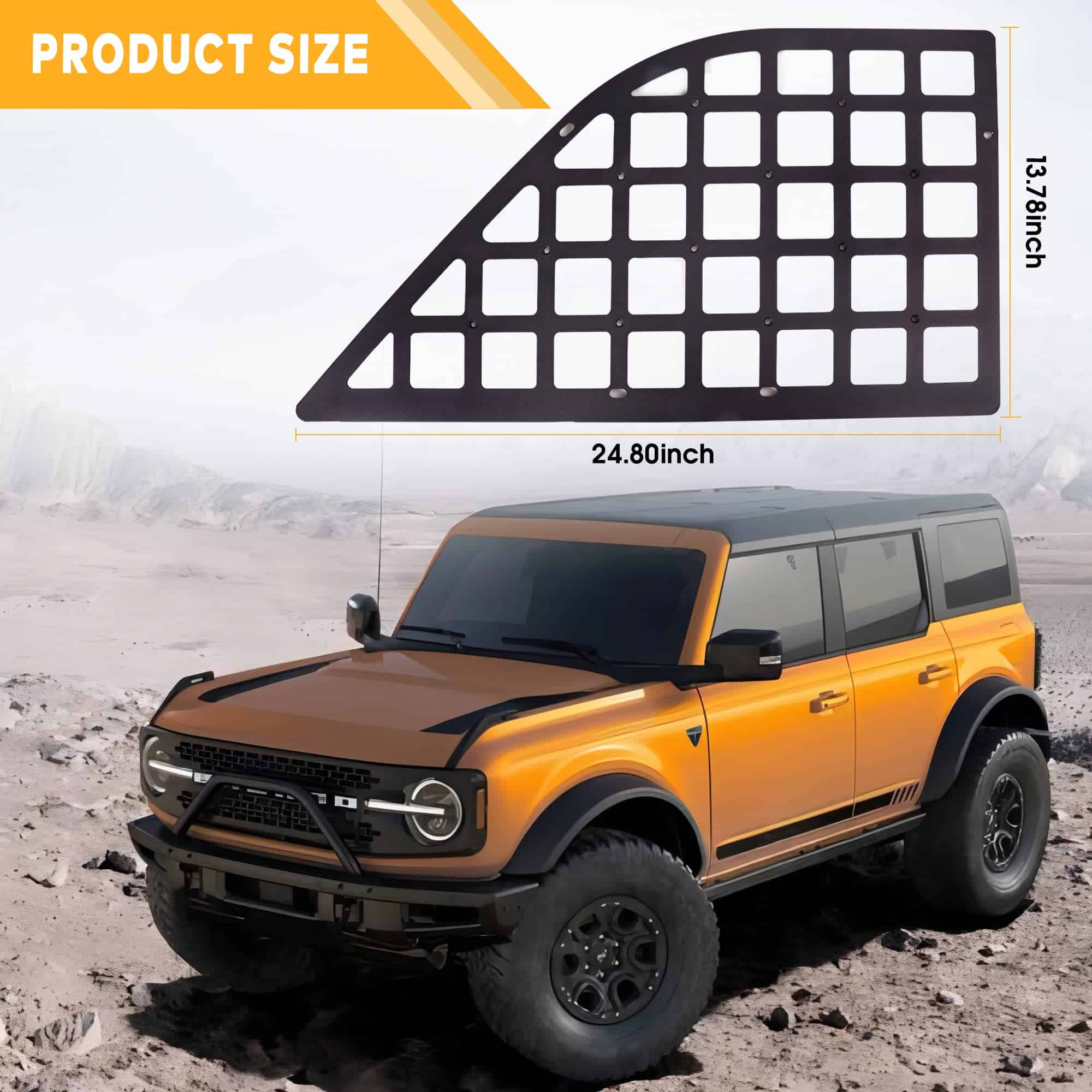 BESTAOO Panel Molle Organizador de Maletero de Metal para - Imagen 4