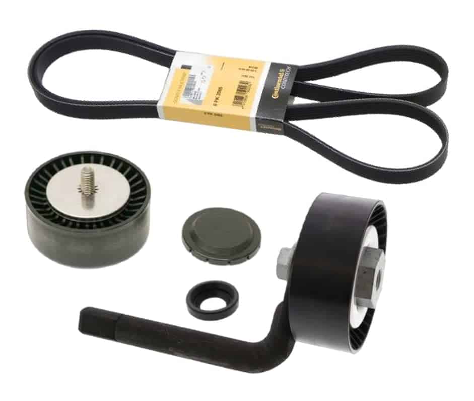 Kit de Correa de Transmisión con Polea Loca + Polea Tensora