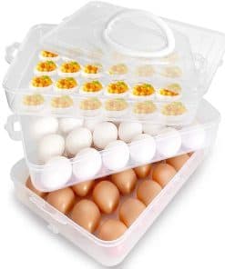 Porta huevos de 72 unidades, Bandeja para huevos rellenos