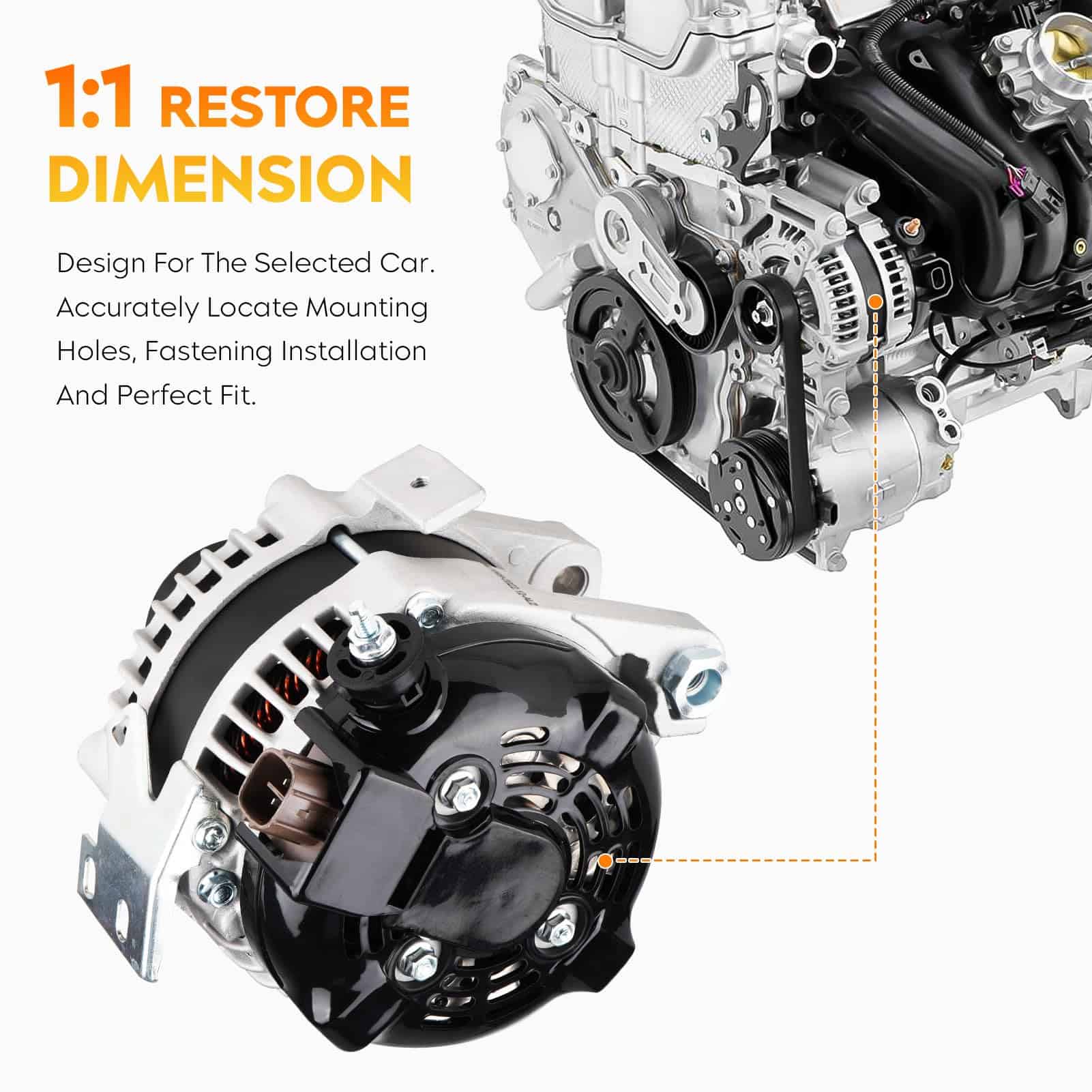 Alternador para Toyota Camry L4 2.4L 2007-2009 (No - Imagen 4