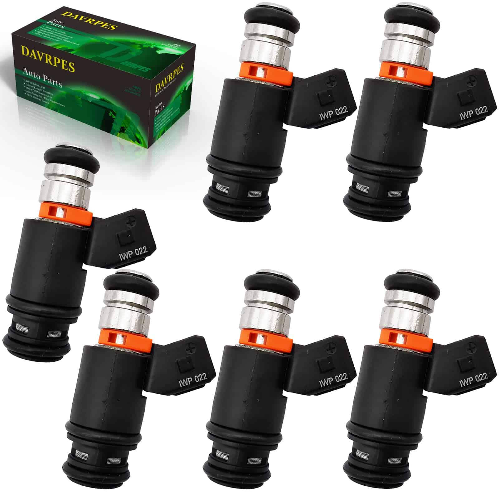 6PCS DAVRPES IWP022 Inyectores de Combustible Boquilla de