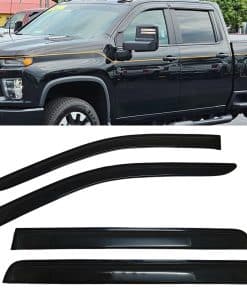 Deflectores de lluvia y sol para ventanas tintadas ahumadas